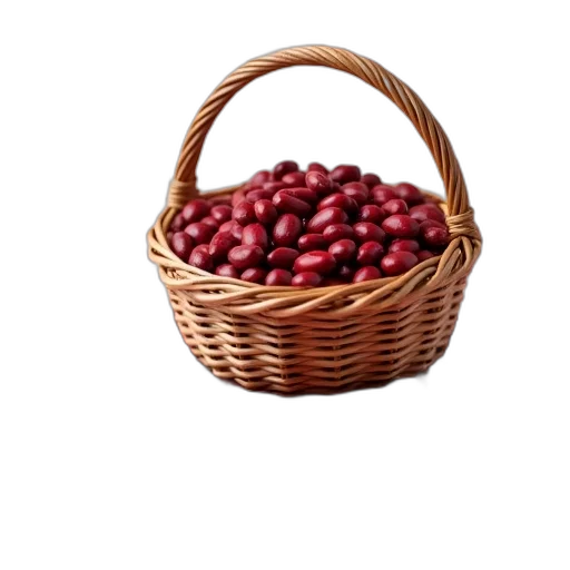 food, crown, jewelry, hat, 3d render, photorealistic, red, basket transparent PNG cut-out