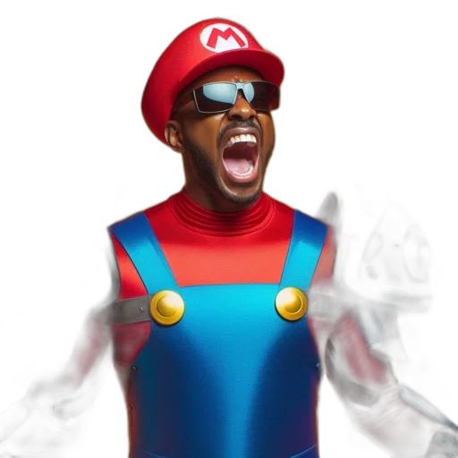 mask, animal, face, concept art, 3d render, comic book art, pixel art, man transparent PNG cut-out
