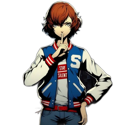 jacket, staff, weapon, concept art, pixel art, cartoon, anime, red transparent PNG cut-out