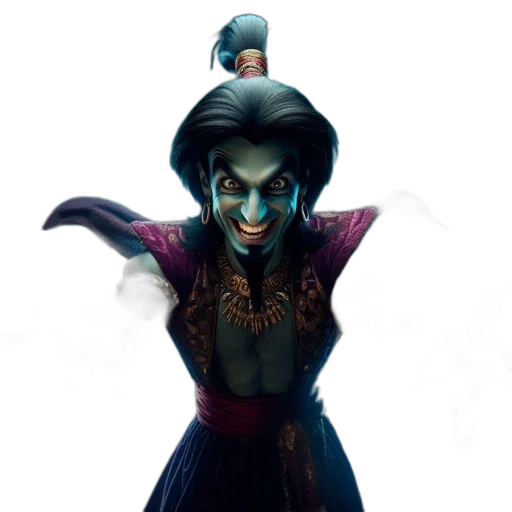staff, mask, face, concept art, fantasy art, comic book art, 3d render, dark transparent PNG cut-out