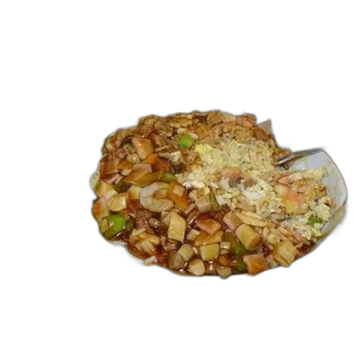 food, crown, 3d render, photorealistic, person, eating, variety, dishes transparent PNG cut-out