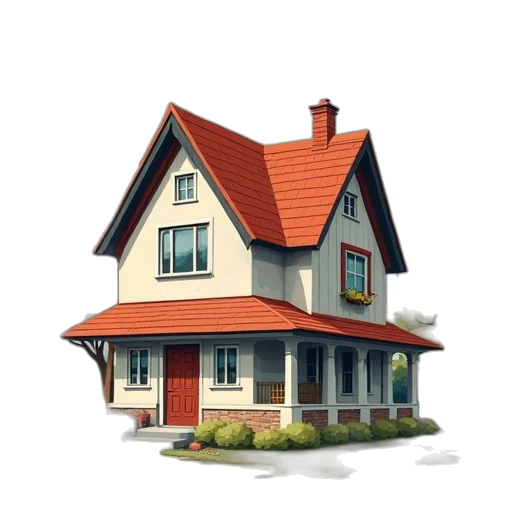 building, furniture, 3d render, photorealistic transparent PNG cut-out