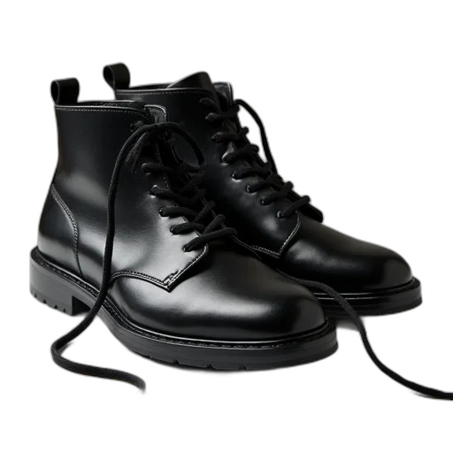 shoes, photorealistic, 3d render, monochrome transparent PNG cut-out