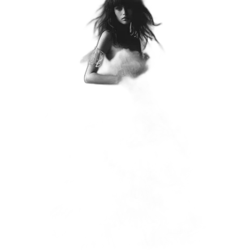 dress, hair, creature, mask, pencil sketch, photorealistic, concept art, comic book art transparent PNG cut-out