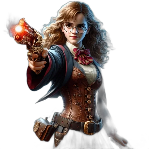 staff, weapon, concept art, fantasy art, comic book art, photorealistic, woman, glasses transparent PNG cut-out