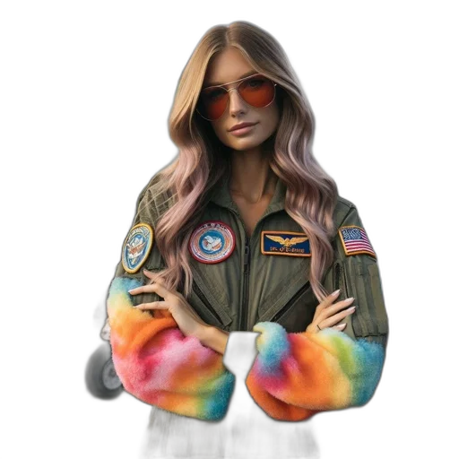 jacket, face, mask, hair, concept art, fantasy art, photorealistic, 3d render transparent PNG cut-out