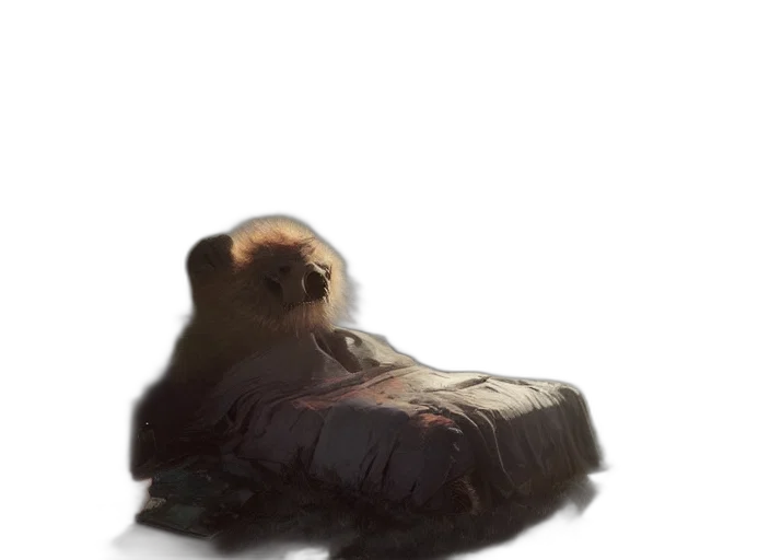 creature, animal, hair, jacket transparent PNG cut-out