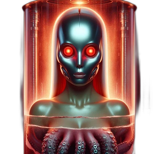 robot, face, mask, creature, cyberpunk, concept art, comic book art, pixel art transparent PNG cut-out