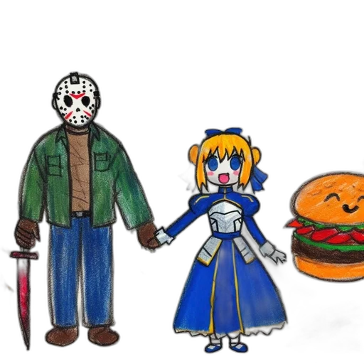 food, mask, concept art, pixel art, anime, comic book art, fire, blue transparent PNG cut-out