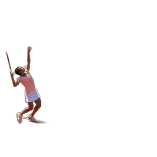 staff, 3d render, tennis, player, action, clay, court, wearing transparent PNG cut-out