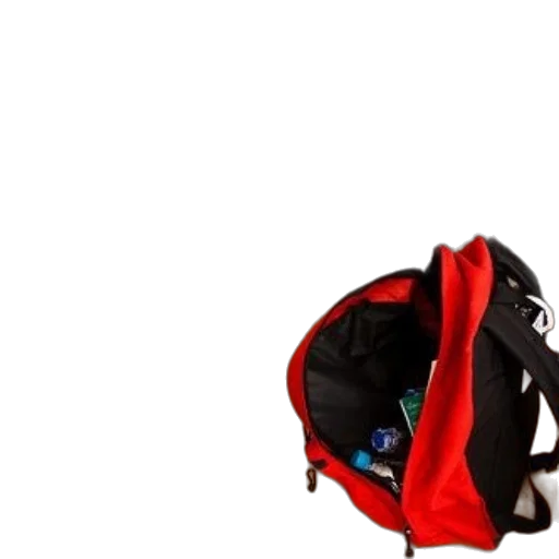 jacket, umbrella, hat, staff, 3d render, concept art, red, white transparent PNG cut-out