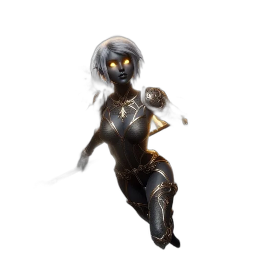 robot, dress, mask, staff, concept art, fantasy art, 3d render, pixel art transparent PNG cut-out