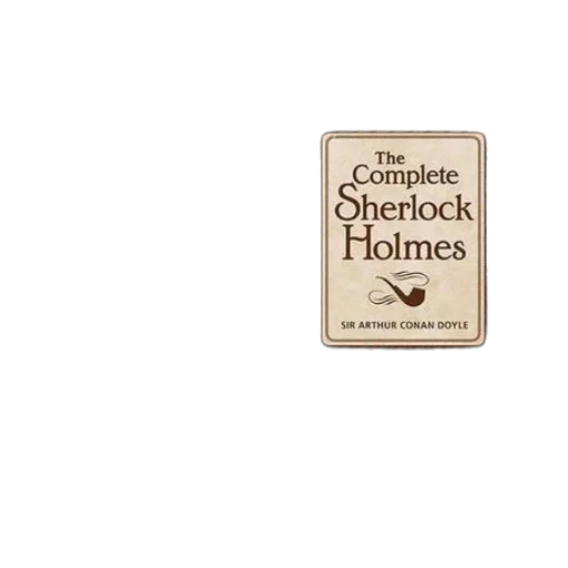complete, sherlock, holmes, book, set, features, classic, houndstooth transparent PNG cut-out