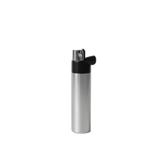 bottle, staff, weapon, umbrella, 3d render, silver, lighter, black transparent PNG cut-out