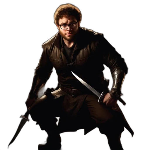 staff, sword, weapon, concept art, fantasy art, comic book art, photorealistic, man transparent PNG cut-out