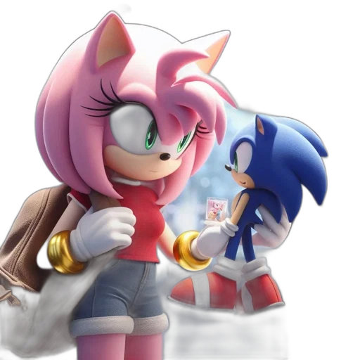 concept art, 3d render, anime, fantasy art, two, cartoon, characters, shown transparent PNG cut-out