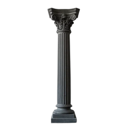furniture, staff, sword, crown, 3d render, photorealistic, concept art, monochrome transparent PNG cut-out