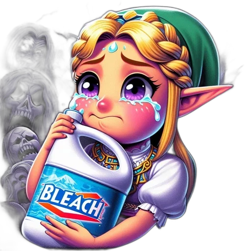 bottle, food, creature, concept art, vaporwave, pixel art, fantasy art, princess transparent PNG cut-out