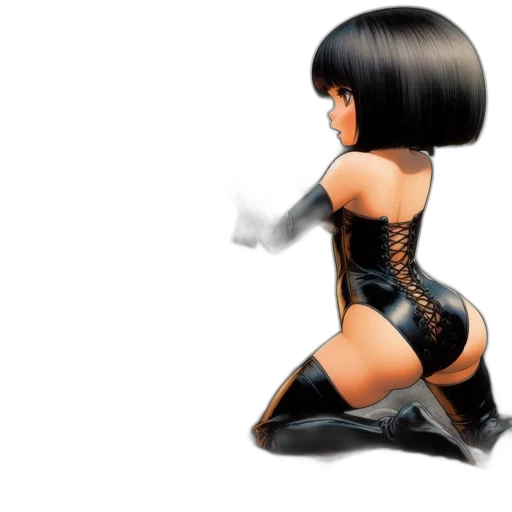 dress, hair, robot, concept art, 3d render, photorealistic, cartoon, armored transparent PNG cut-out