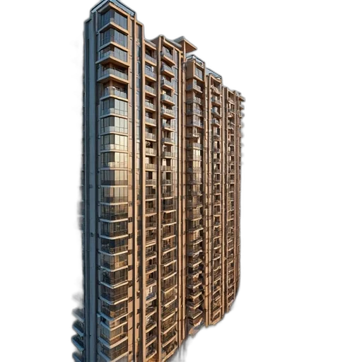 building, furniture, crown, 3d render, concept art, photorealistic, bhk, apartment transparent PNG cut-out