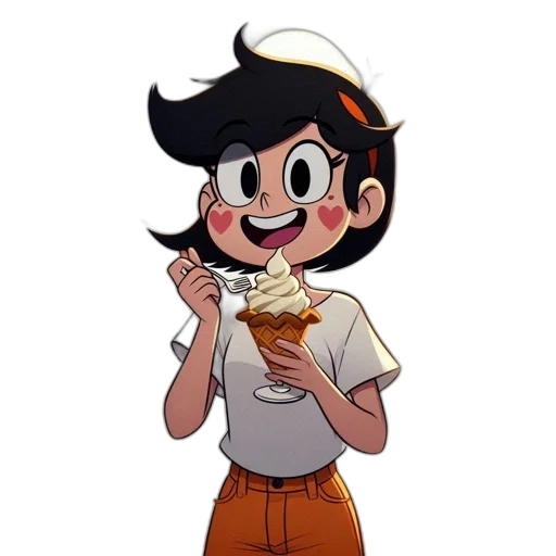 food, staff, face, weapon, cartoon, concept art, pixel art, anime transparent PNG cut-out