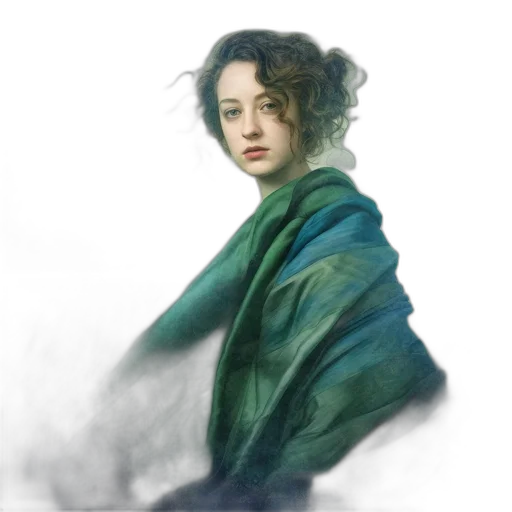 dress, jacket, face, dragon, oil painting, photorealistic, fantasy art, concept art transparent PNG cut-out