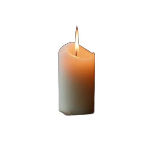 jewelry, furniture, 3d render, photorealistic, fire, white, candle, library transparent PNG cut-out