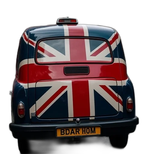 car, london, cab, union transparent PNG cut-out