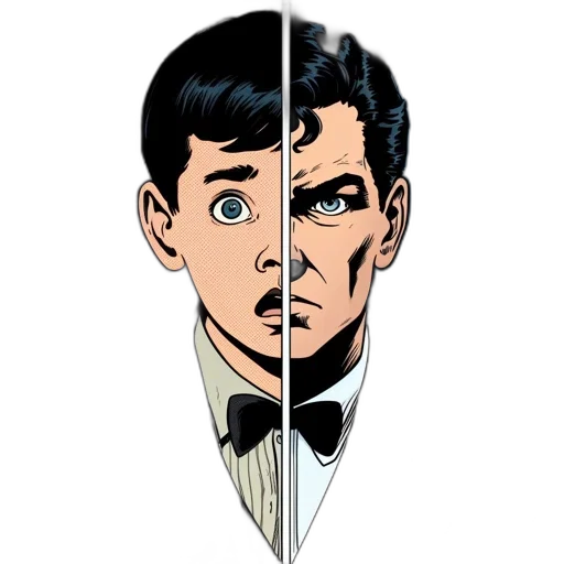face, mask, comic book art, cartoon, concept art, pixel art, monochrome, earth tones transparent PNG cut-out