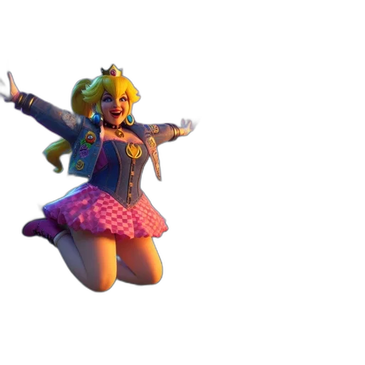 jacket, weapon, dress, creature, 3d render, concept art, pixel art, neon transparent PNG cut-out