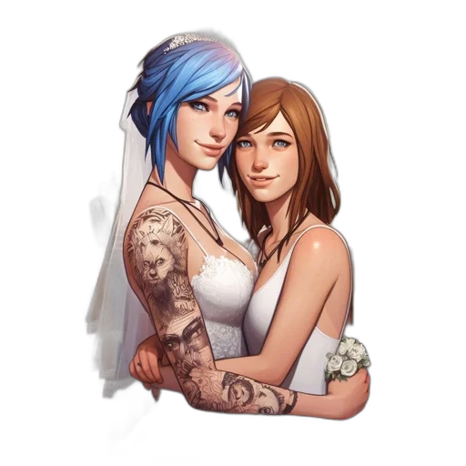 dress, jewelry, concept art, fantasy art, pixel art, photorealistic, blue, two transparent PNG cut-out