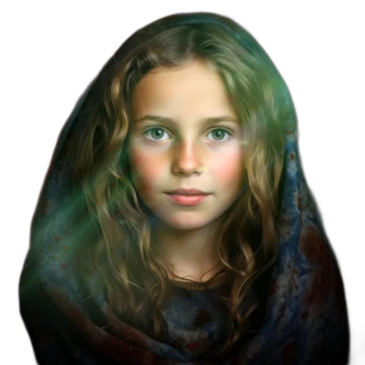 face, dress, crown, hair, photorealistic, oil painting, fantasy art, concept art transparent PNG cut-out