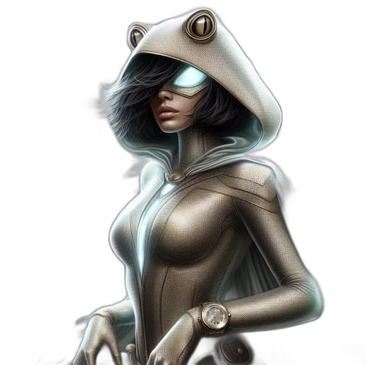 robot, mask, creature, concept art, fantasy art, comic book art, cyberpunk, earth tones transparent PNG cut-out