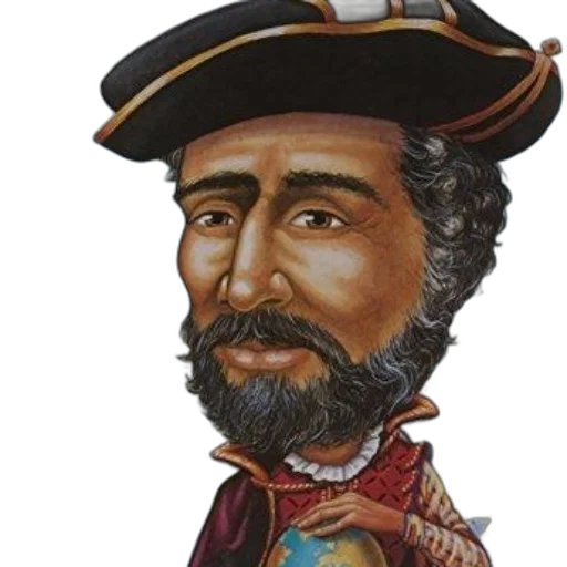 staff, face, hat, crown, photorealistic, caricature, historical, figure transparent PNG cut-out