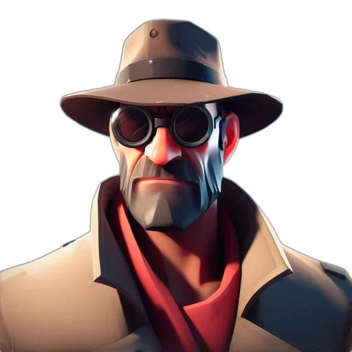 face, hat, jacket, mask, concept art, 3d render, cyberpunk, comic book art transparent PNG cut-out