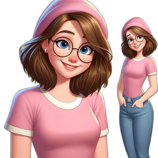 hat, dress, face, staff, cartoon, 3d render, concept art, photorealistic transparent PNG cut-out