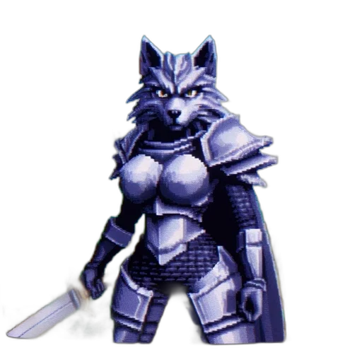 staff, sword, weapon, 3d render, concept art, fantasy art, pixel art, monochrome transparent PNG cut-out
