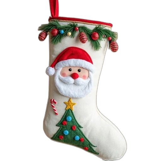 shoes, white, christmas, stocking, red, border, green, top transparent PNG cut-out
