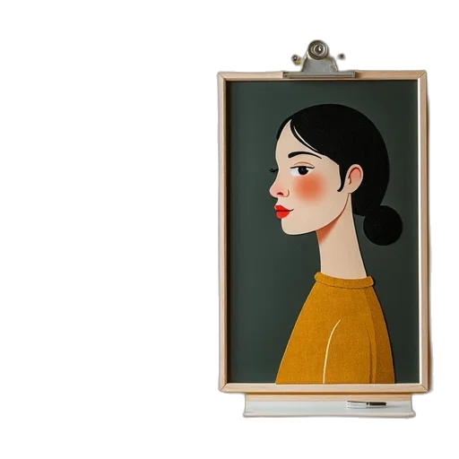 face, dress, jewelry, staff, oil painting, photorealistic, cartoon, concept art transparent PNG cut-out