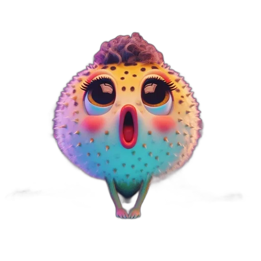 creature, mask, animal, face, 3d render, concept art, watercolor, photorealistic transparent PNG cut-out