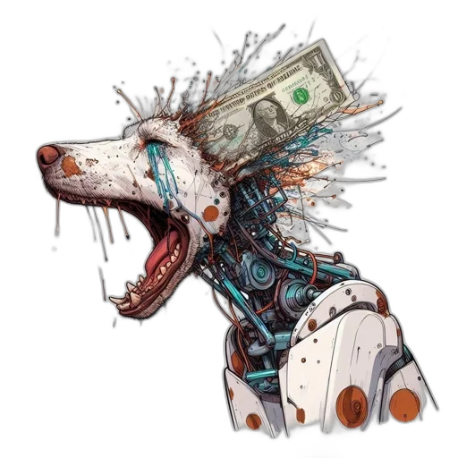 robot, mask, dragon, animal, concept art, cyberpunk, 3d render, fantasy art transparent PNG cut-out