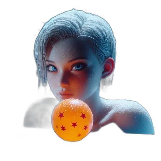 food, creature, crown, face, concept art, photorealistic, 3d render, fantasy art transparent PNG cut-out