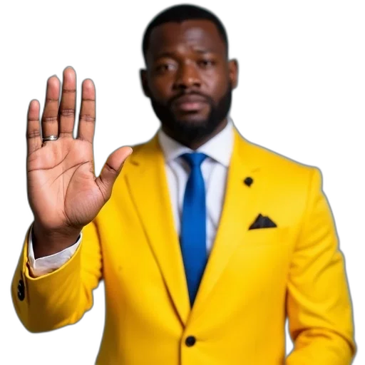 jacket, staff, man, bright, yellow, suit, blue, tie transparent PNG cut-out
