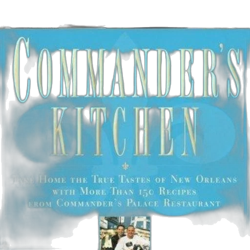 cookbook, titled, commander, kitchen, features, blue, cover, images transparent PNG cut-out