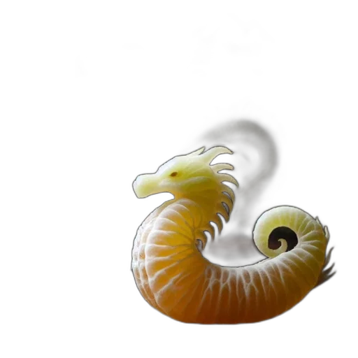 dragon, creature, animal, hair, 3d render, concept art, photorealistic, fantasy art transparent PNG cut-out