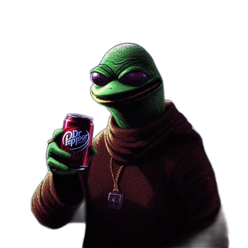 bottle, robot, staff, jacket, concept art, pixel art, vaporwave, photorealistic transparent PNG cut-out