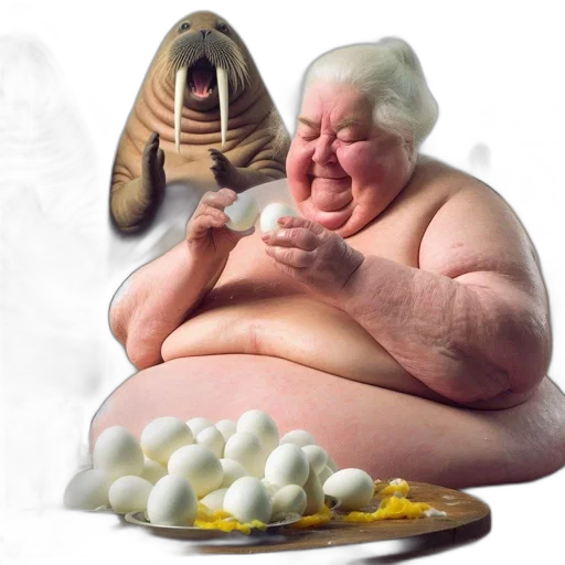 food, creature, animal, concept art, photorealistic, 3d render, large, woman transparent PNG cut-out