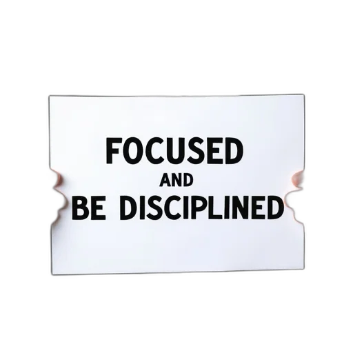 person, holding, white, sign, black, text, reads, focused transparent PNG cut-out
