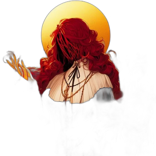 crown, hair, dress, concept art, photorealistic, fantasy art, pixel art, fire transparent PNG cut-out