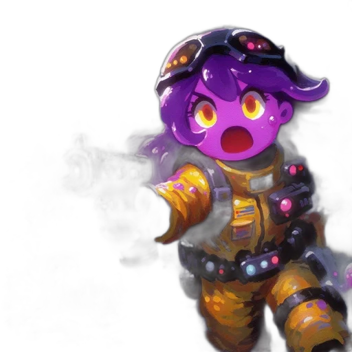 mask, robot, staff, concept art, fantasy art, 3d render, cyberpunk, outer space transparent PNG cut-out